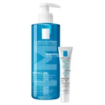 La Roche-Posay Effaclar set, cleansing gel for oily and sensitive skin, 400 ml + DUO+M, moisturizing cream for acne-prone skin, 40 ml