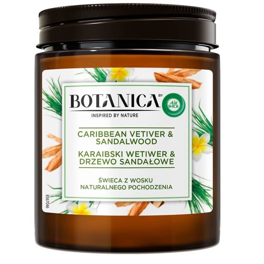 Air Wick Botanica Geurkaars Vetiver Sandelhout 205 g