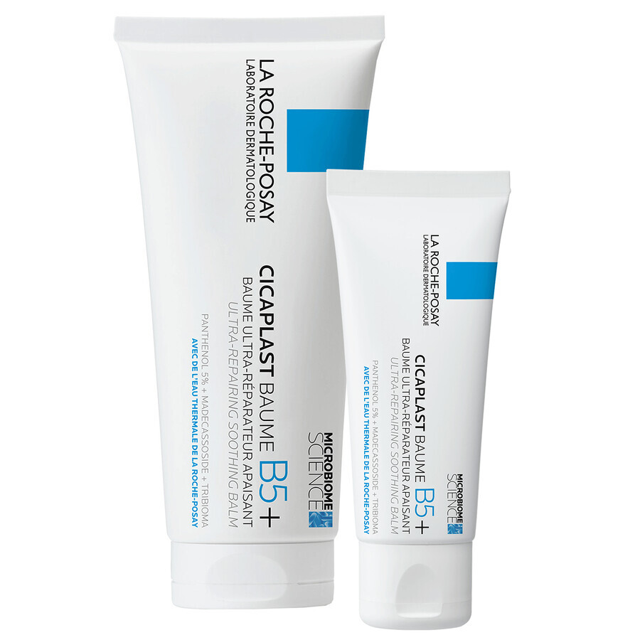 Set La Roche-Posay Cicaplast Baume B5+, lotion apaisante et régénérante, 100 ml + lotion 40 ml