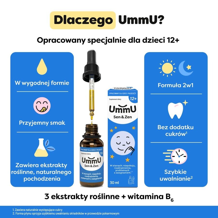 UmmU Sen&Zen, pentru copii de la 12 ani, picături, 30 ml