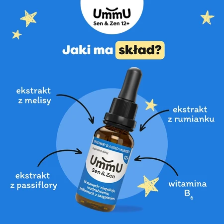 UmmU Sen&Zen, pour les enfants à partir de 12 ans, gouttes, 30 ml