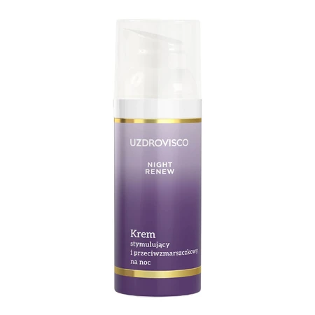 Uzdrovisco Night Renew, crema de noche estimulante y antiarrugas, 50 ml