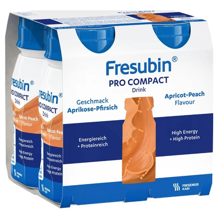 Fresubin Pro Compact Drink, nutritional formula, apricot-peach flavor, 4 x 125 ml