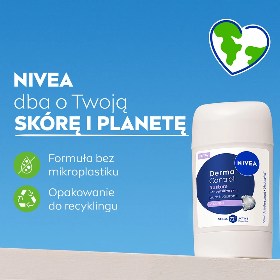Nivea Derma Control Restore, antitranspirant, stick, 50 ml