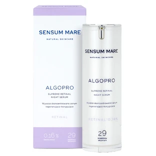 Sensum Mare Algopro, highly concentrated regenerating and corrective serum with retinal 0.16%, 30 ml