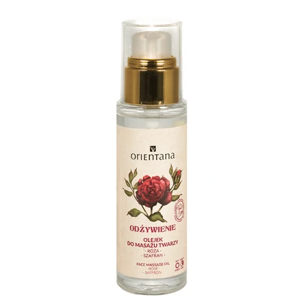 Orientana Nourishment, facial massage oil, rose and saffron, 30 ml