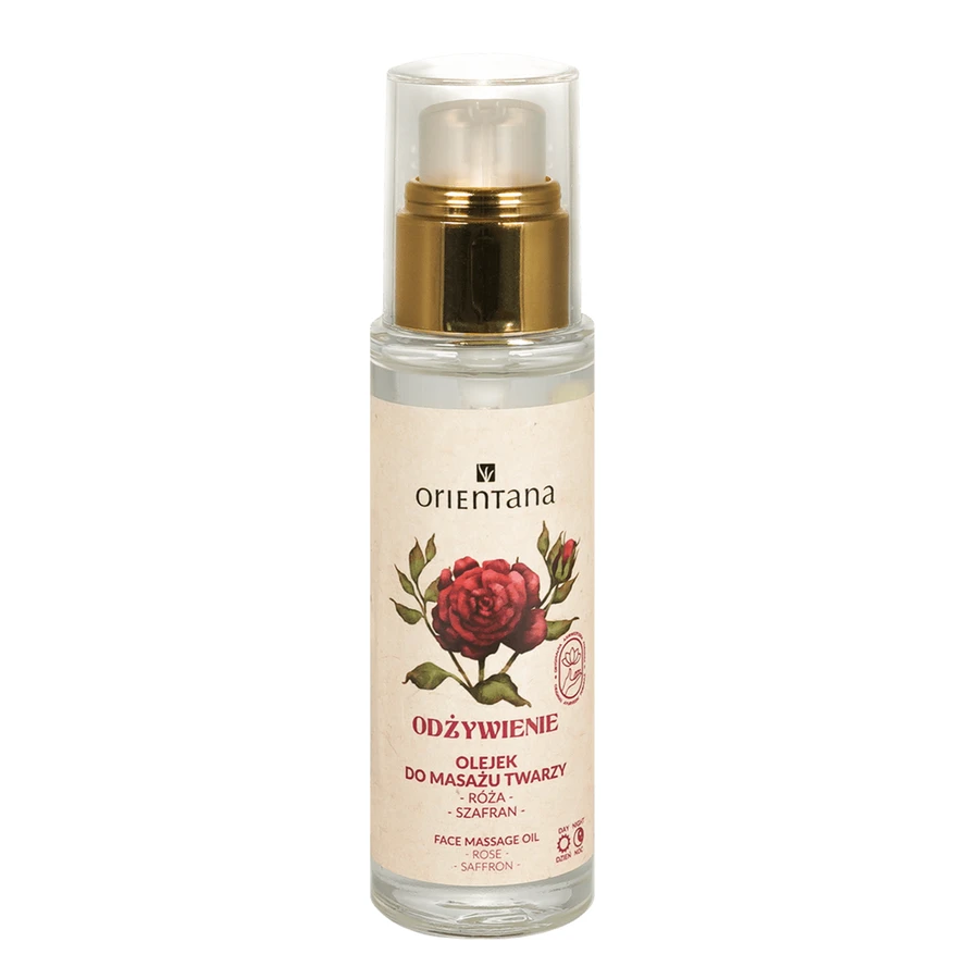 Orientana Nourishment, facial massage oil, rose and saffron, 30 ml