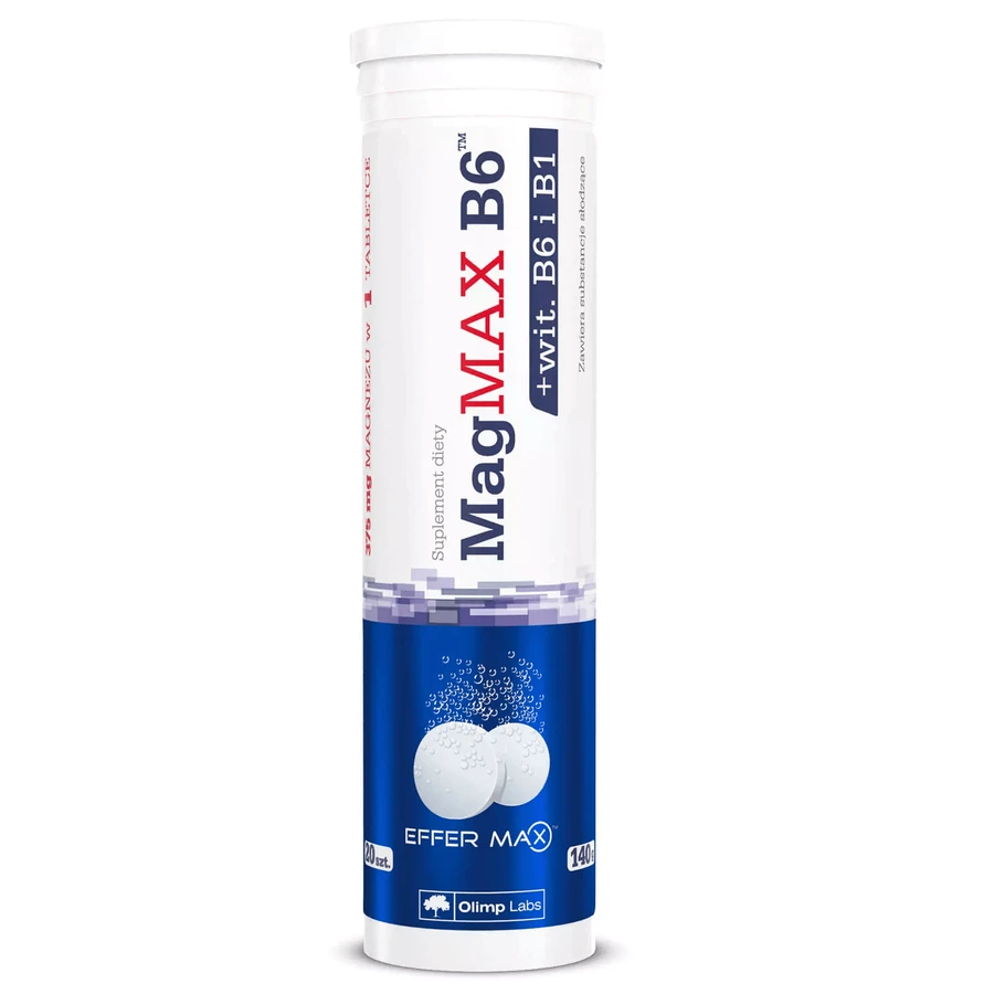 Olimp MagMAX B6, sabor naranja, 20 comprimidos efervescentes