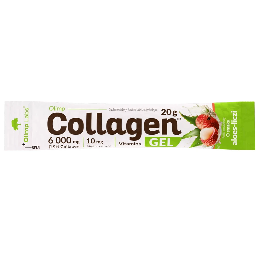 Olimp Gel de Colágeno, gel, sabor aloe-limón, 20 g