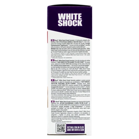 BlanX White Shock Purple Corrector, teeth yellowing whitening system, serum, 20 ml + Led Bite cap