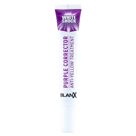 BlanX White Shock Purple Corrector, teeth yellowing whitening system, serum, 20 ml + Led Bite cap