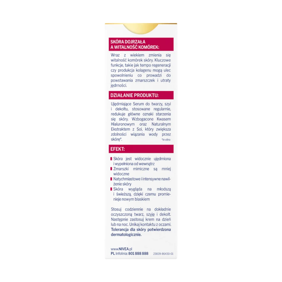 Nivea Vital Soy Anti-Age, verstevigend gezichtsserum, rijpere huid, 40 ml