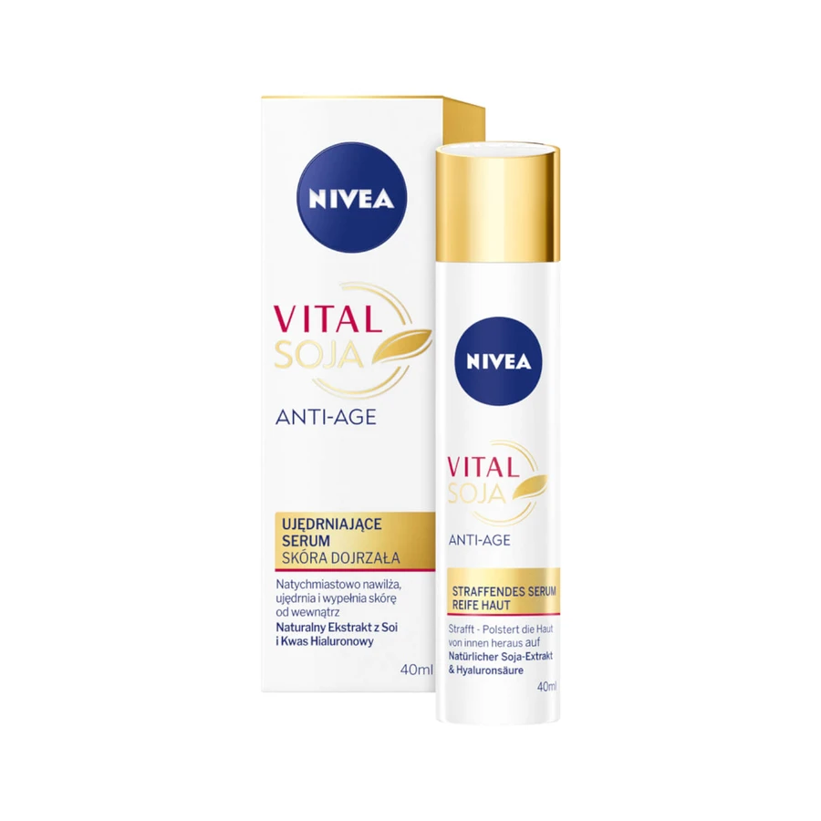 Nivea Vital Soy Anti-Age, verstevigend gezichtsserum, rijpere huid, 40 ml
