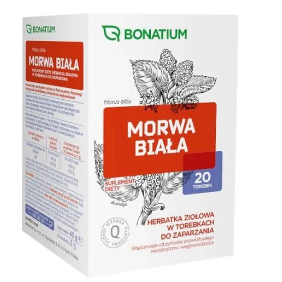 Bonatium White Mulberry Herbal Tea, 20 sachets