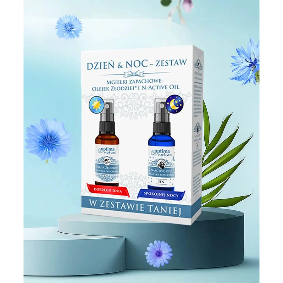 Optima Natura Day & Night Set, Thieves Oil, fragrance mist, 50 ml + N-Active Oil Sleep, fragrance mist, 50 ml