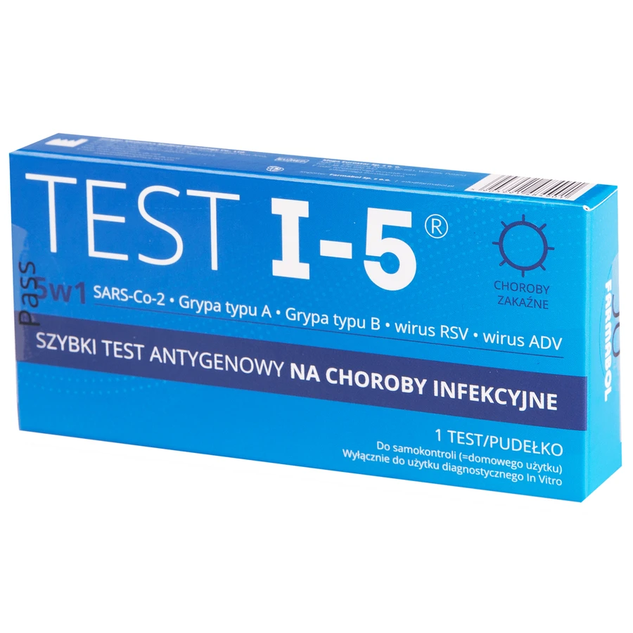 Test I-5 combo 5in1, test antigen rapid pentru boli infecțioase, 1 buc