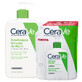 CeraVe set, &#233;mulsion nettoyante hydratante, peau normale et s&#232;che, 473 ml + r&#233;serve, 473 ml
