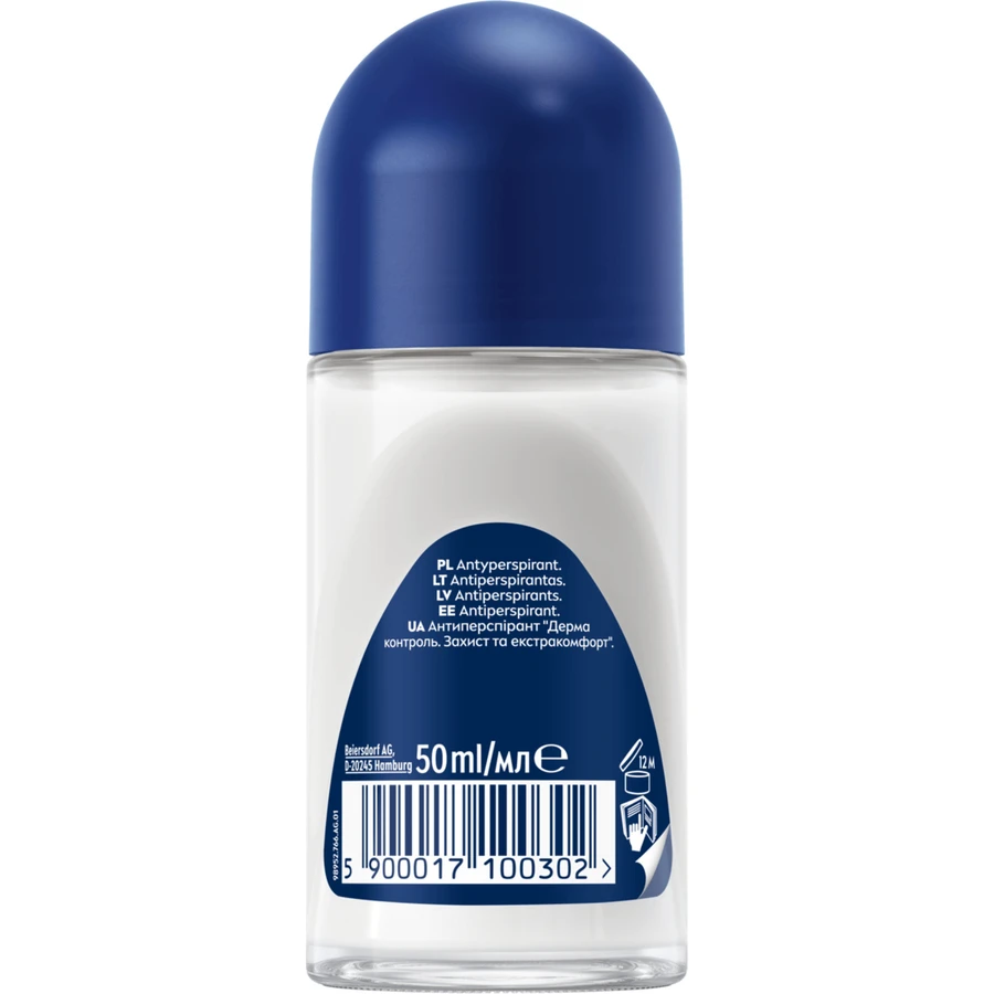 Nivea Men Derma Control Defend, antiperspirant, roll-on, 50 ml