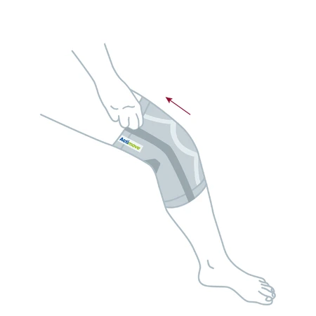 Actimove Everyday Supports, kniestabilisatiebrace, met ingebouwde knieschijf en 2 baleinen, beige, maat M