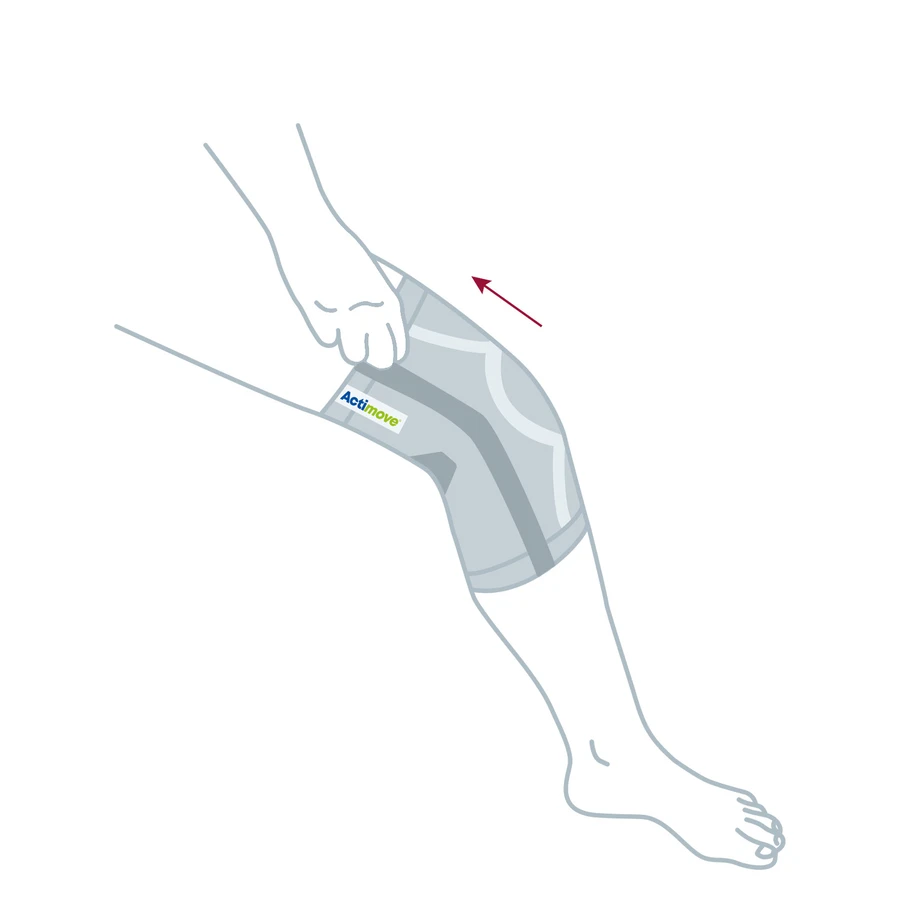 Actimove Everyday Supports, kniestabilisatiebrace, met ingebouwde knieschijf en 2 baleinen, beige, maat M