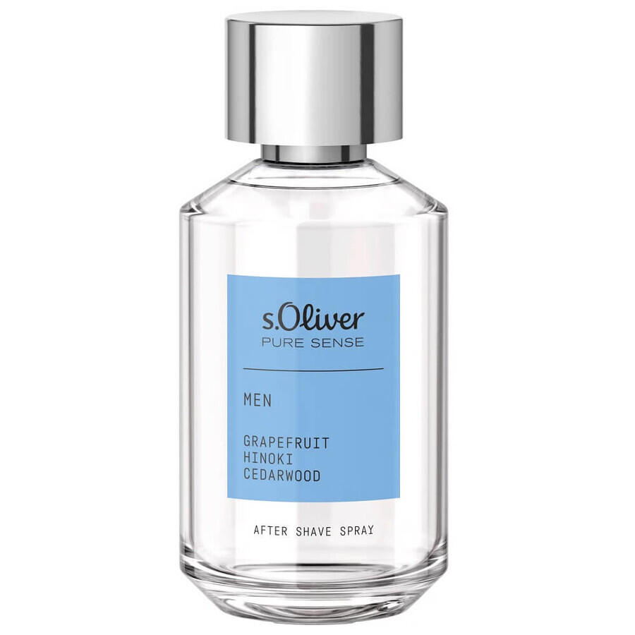 s.Oliver Pure Sense Men Aftershave Spray, 50 ml