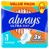 Always Ultra Day maandverband met vleugels, Normaal, 20 stuks