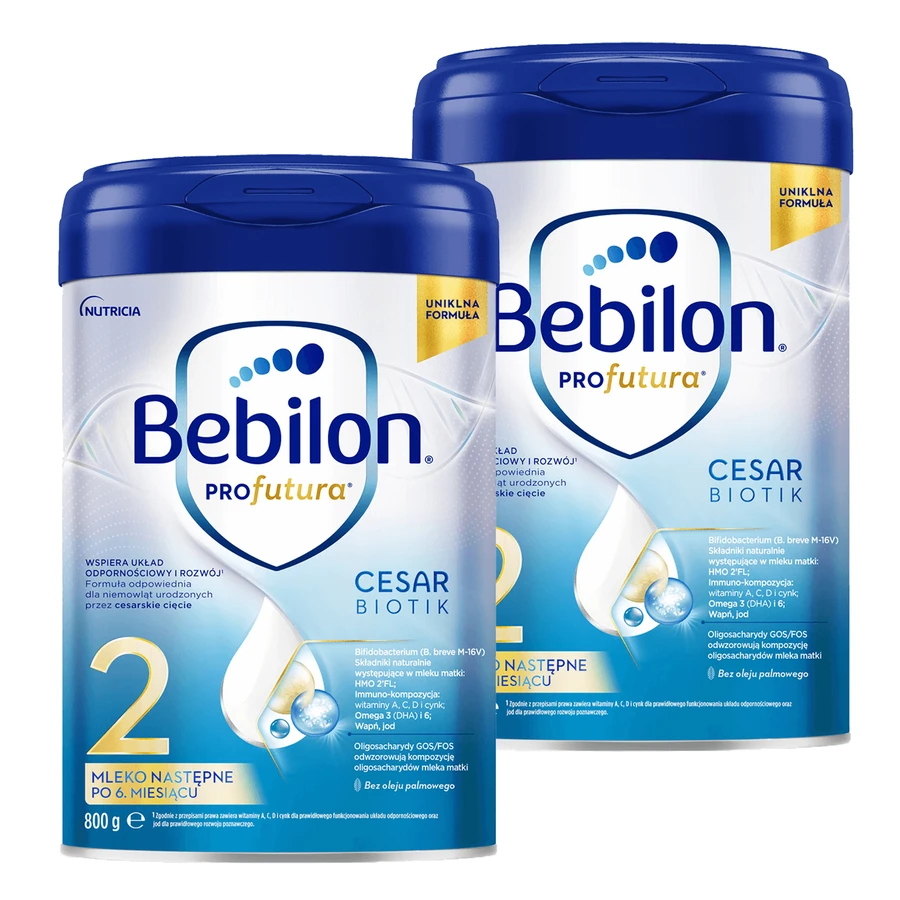 Bebilon Profutura CesarBiotik 2 kit, opvolgmelk, na 6 maanden, 2 x 800 g