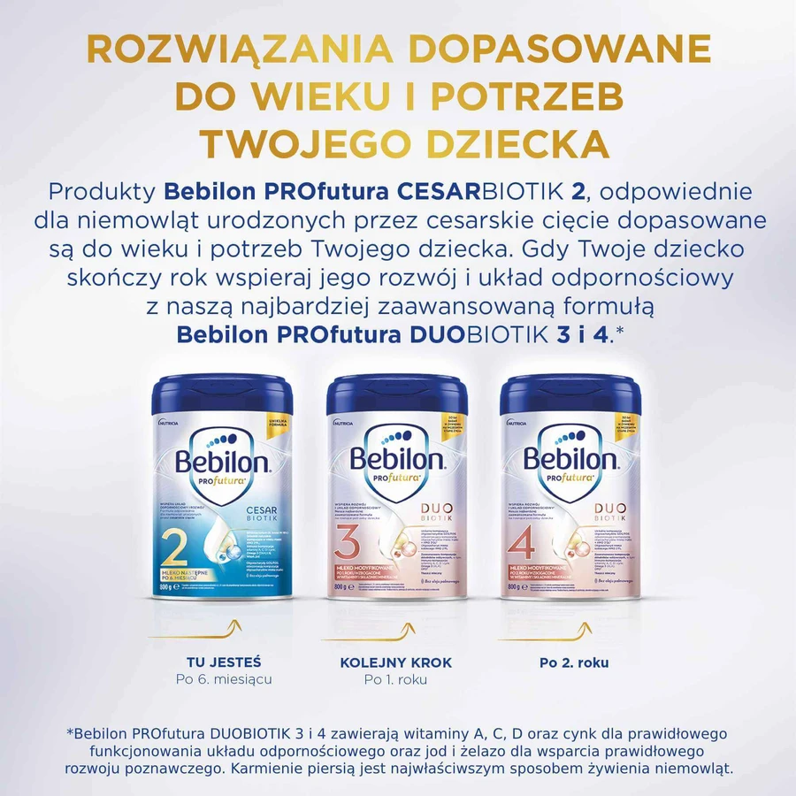 Bebilon Profutura CesarBiotik 2 kit, opvolgmelk, na 6 maanden, 2 x 800 g