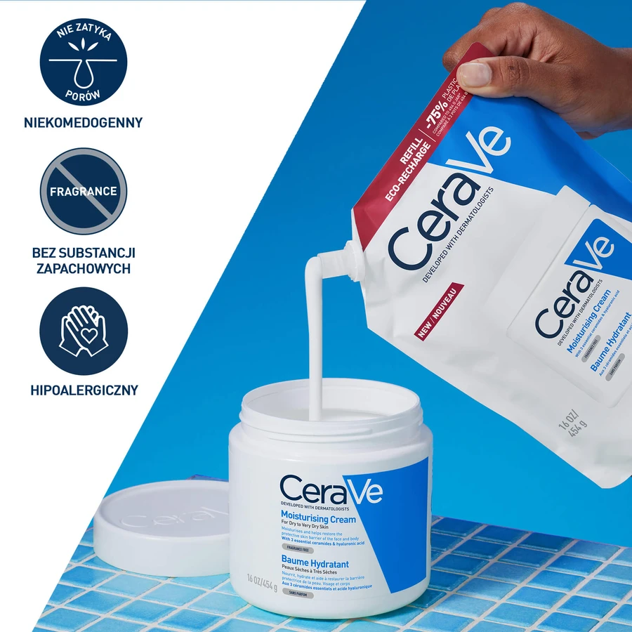 Kit CeraVe, loción hidratante facial y corporal con ceramidas, piel seca y muy seca, 454 g + reserva, 454 g