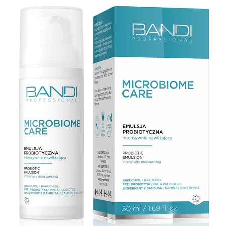 Bandi Microbiome Care, emulsión hidratante intensiva probiótica, 50 ml