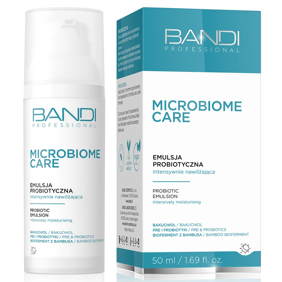 Bandi Microbiome Care, emulsión hidratante intensiva probiótica, 50 ml