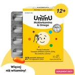 UmmU Multivitamin&Omega, für Kinder ab 12 Jahren, 27 Kau-Lutschtabletten