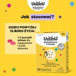 UmmU Multivitamin&Omega, für Kinder ab 12 Jahren, 27 Kau-Lutschtabletten