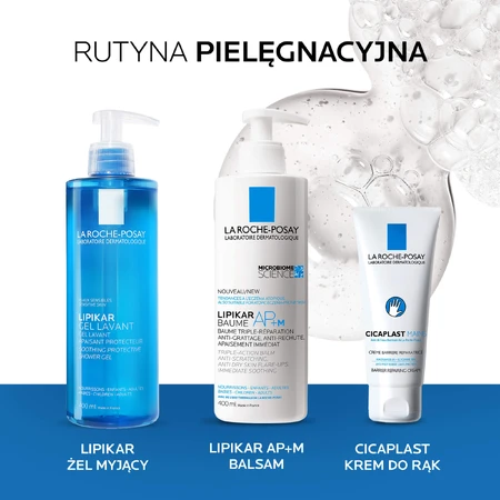 La Roche-Posay Lipikar set, zachte reinigingsgel voor gezicht en lichaam, gevoelige huid, 400 ml + reserve, 400 ml