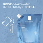 La Roche-Posay Lipikar set, zachte reinigingsgel voor gezicht en lichaam, gevoelige huid, 400 ml + reserve, 400 ml