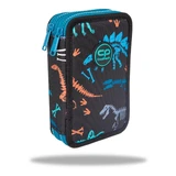 Jumper 2 fossil 2 compartment pencil case with accessories
