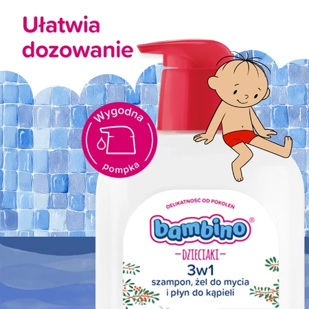 Bambino Kids, 2-in-1 wasgel voor lichaam en haar, surykats, vanaf 1 jaar, 1 l