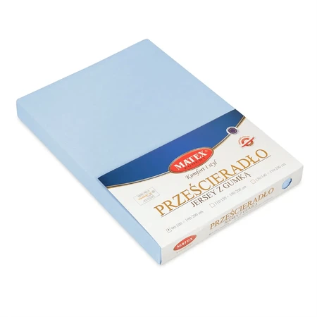 BabyMatex, Jersey-Laken mit Gummizug, 60 cm x 120 cm, blau
