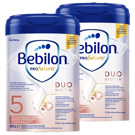 Set Bebilon Profutura DuoBiotik 5, nährstoffreiche Milchnahrung, für Vorschulkinder, 2 x 800 g