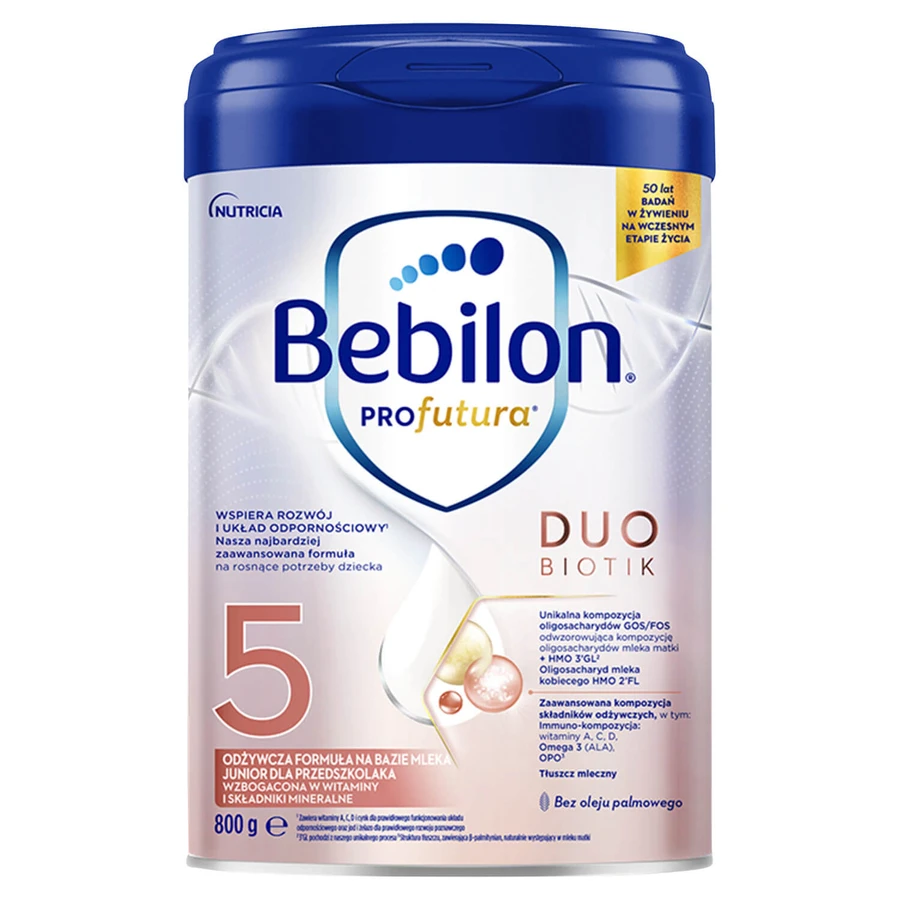 Set Bebilon Profutura DuoBiotik 5, nährstoffreiche Milchnahrung, für Vorschulkinder, 2 x 800 g