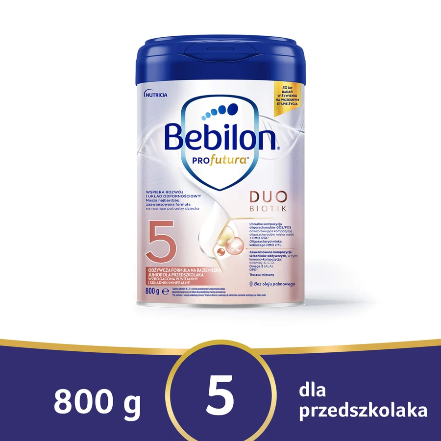 Set Bebilon Profutura DuoBiotik 5, nährstoffreiche Milchnahrung, für Vorschulkinder, 2 x 800 g