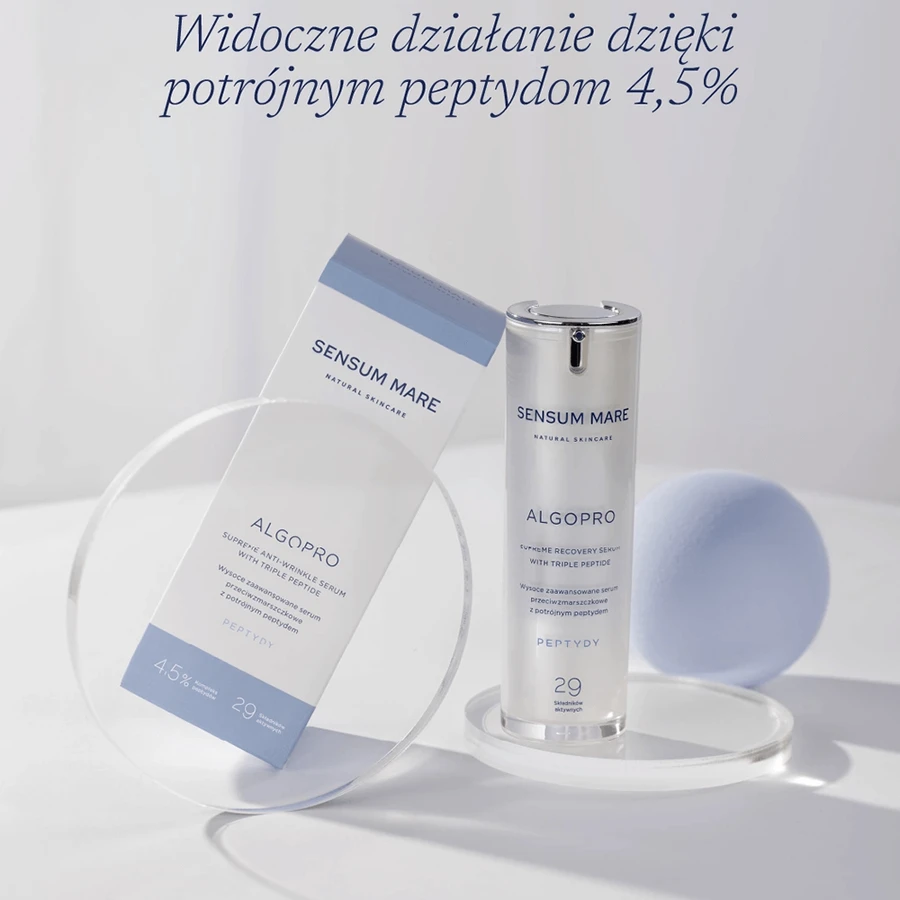 Sensum Mare Algopro, highly advanced anti-wrinkle serum with triple peptide, 30 ml