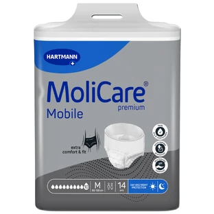 MoliCare Premium Mobile, luiers, maat M, 80-120 cm, 10 druppels, 14 stuks