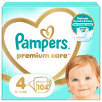 Pampers Premium Care, pannolini taglia 4, 9-14 kg, 104 pezzi + asciugamano Psi Patrol in omaggio Pampers Premium Care, pannolini taglia 4, 9-14 kg, 104 pezzi + asciugamano Psi Patrol in omaggio