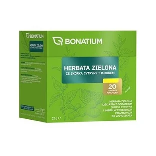 Bonatium Grüner Tee mit Zitronenschalen und Ingwer, 20 Beutel