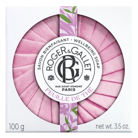 Roger & Gallet Feuille de The, săpun în baton, 100 g + săpunieră gratuită