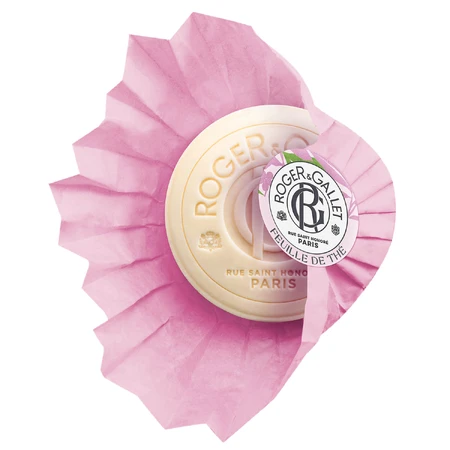 Roger & Gallet Feuille de The, săpun în baton, 100 g + săpunieră gratuită