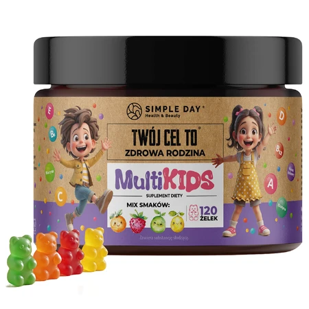 Simple Day MultiKids, jelly beans for children 4 years and older, mix of flavors, 120 pieces