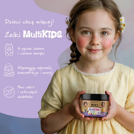 Simple Day MultiKids, jelly beans for children 4 years and older, mix of flavors, 120 pieces