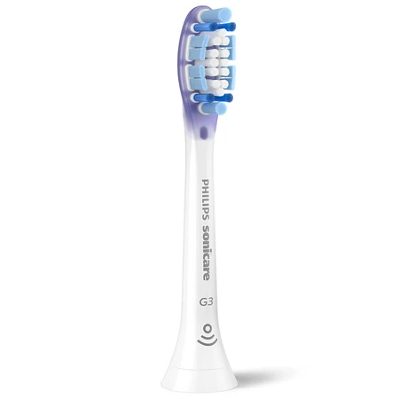 Philips, replacement tips for Sonicare G3 Premium Gum Care sonic toothbrush, white, 2 pieces.
